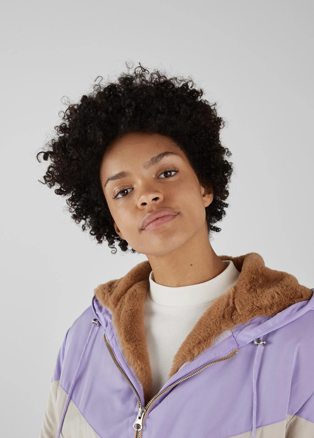 Комбинированная демисезонная куртка Bershka