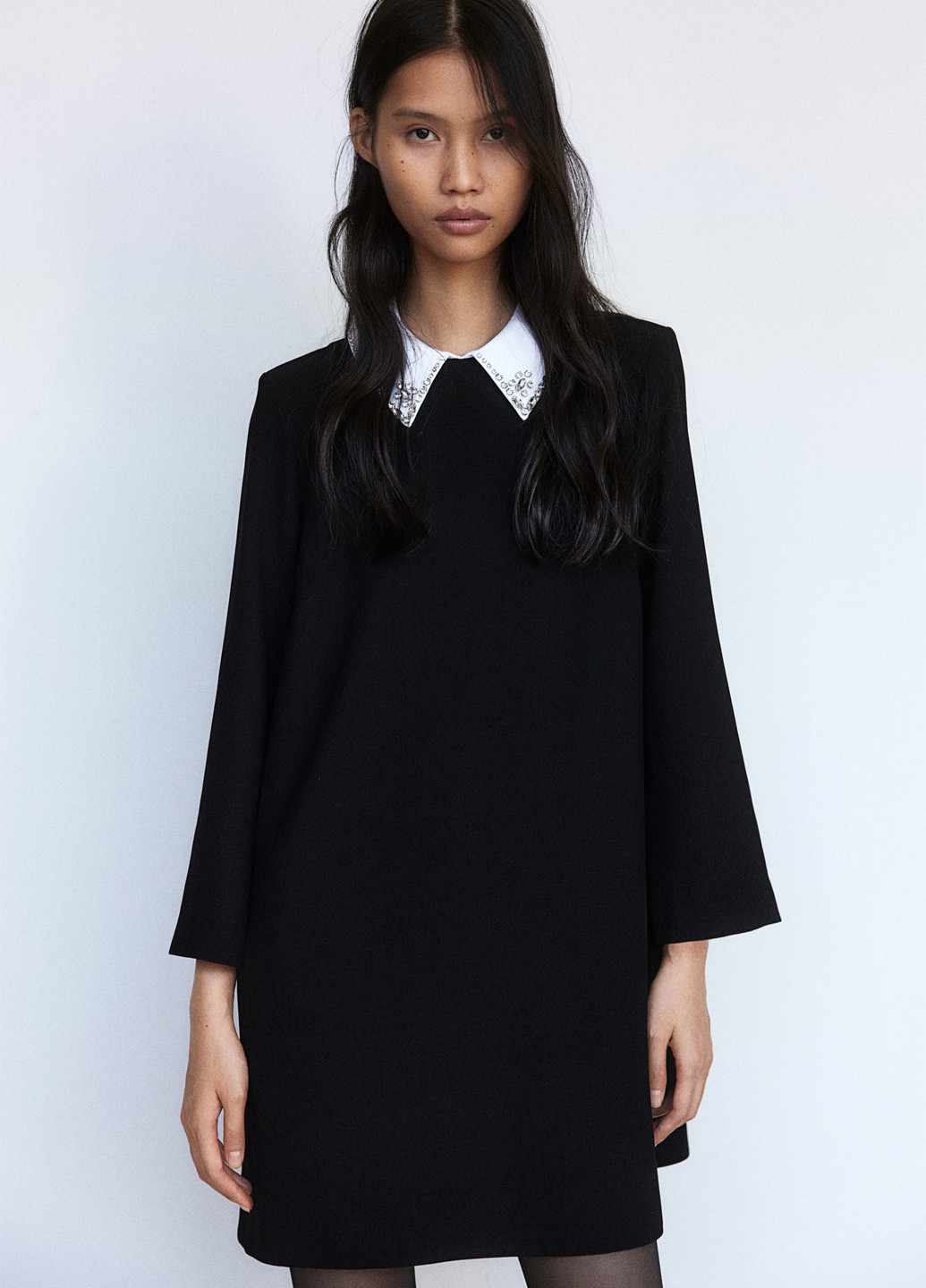 Чорно-білий ділова, кежуал сукня H&M колор блок