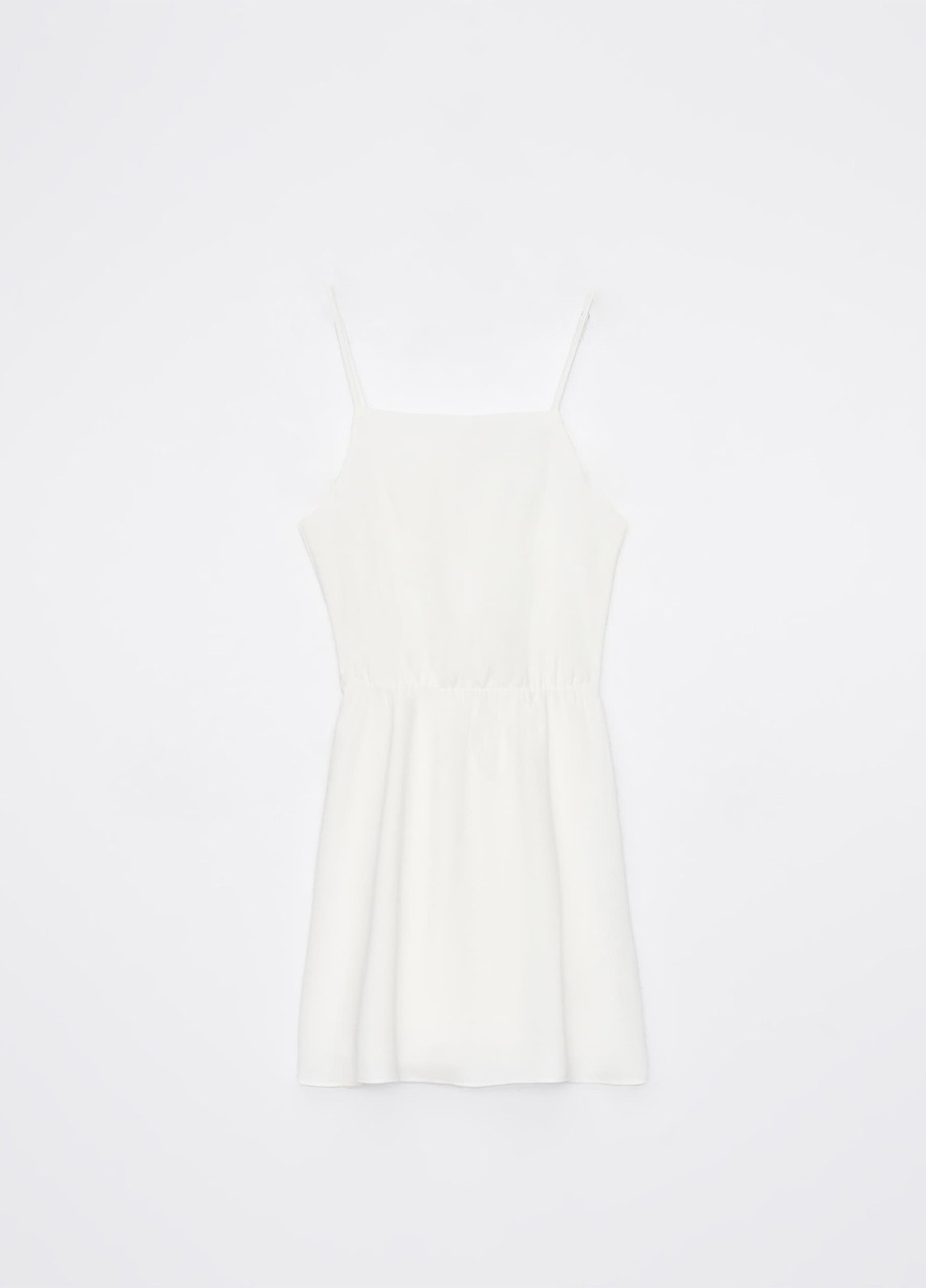 Черно-белое кэжуал платье с открытой спиной, клеш Mohito однотонное