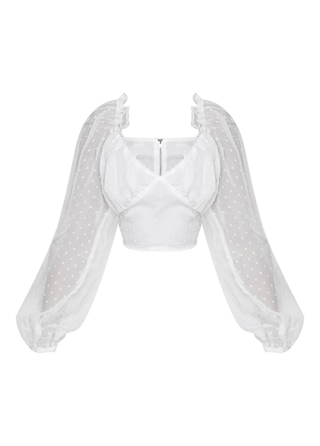 Белая блуза PrettyLittleThing