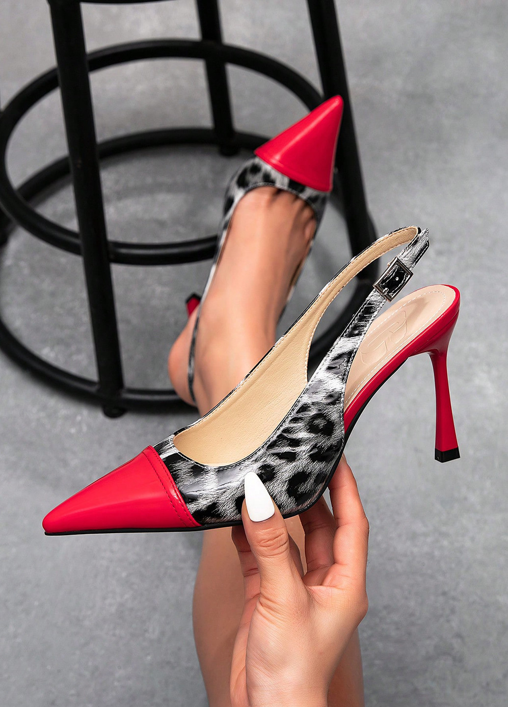 SHEIN Туфли слингбеки комбинированный з искусственная кожа, китай — лето (340109562)