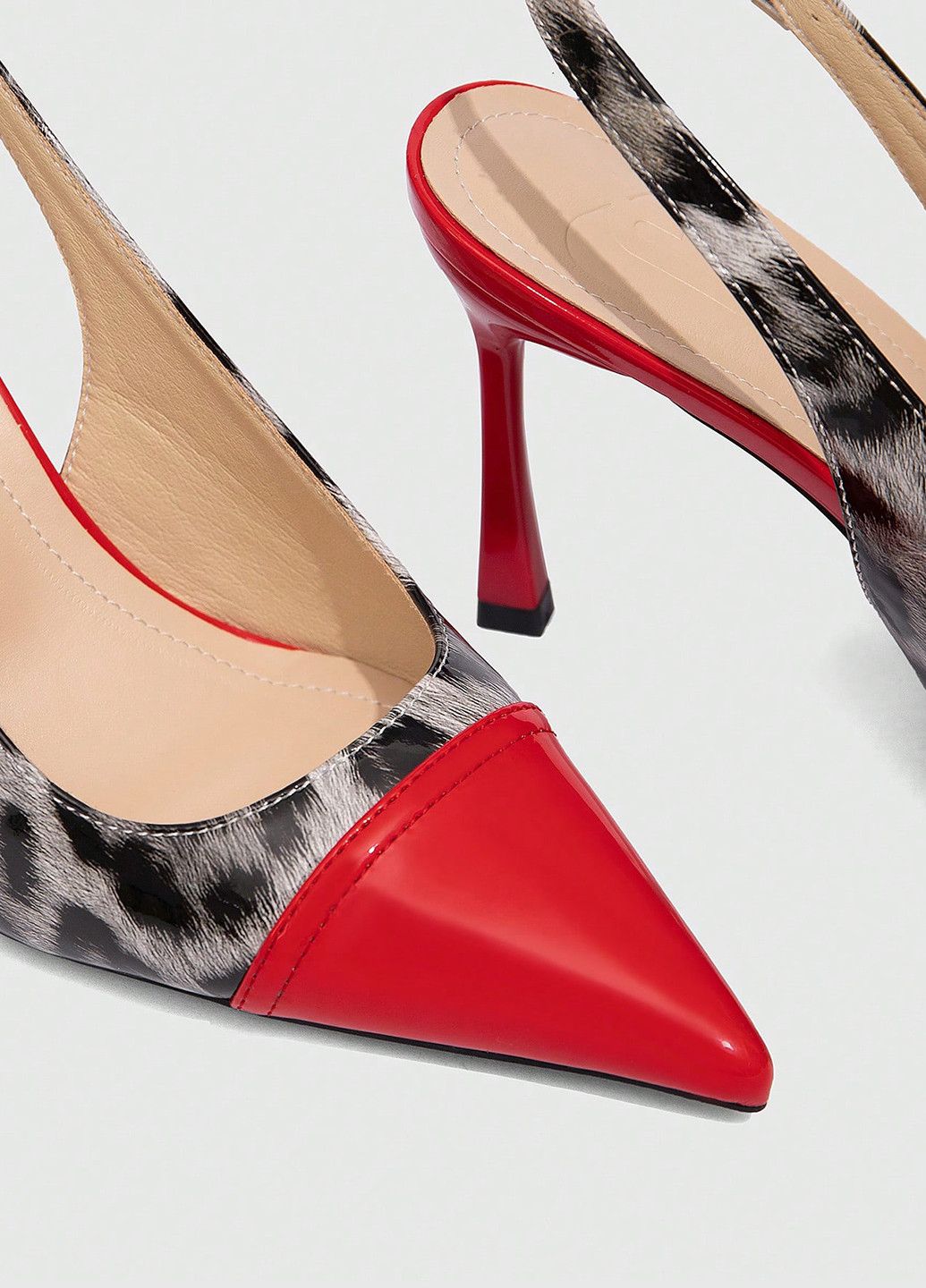 SHEIN Туфли слингбеки комбинированный з искусственная кожа, китай — лето (340109562)