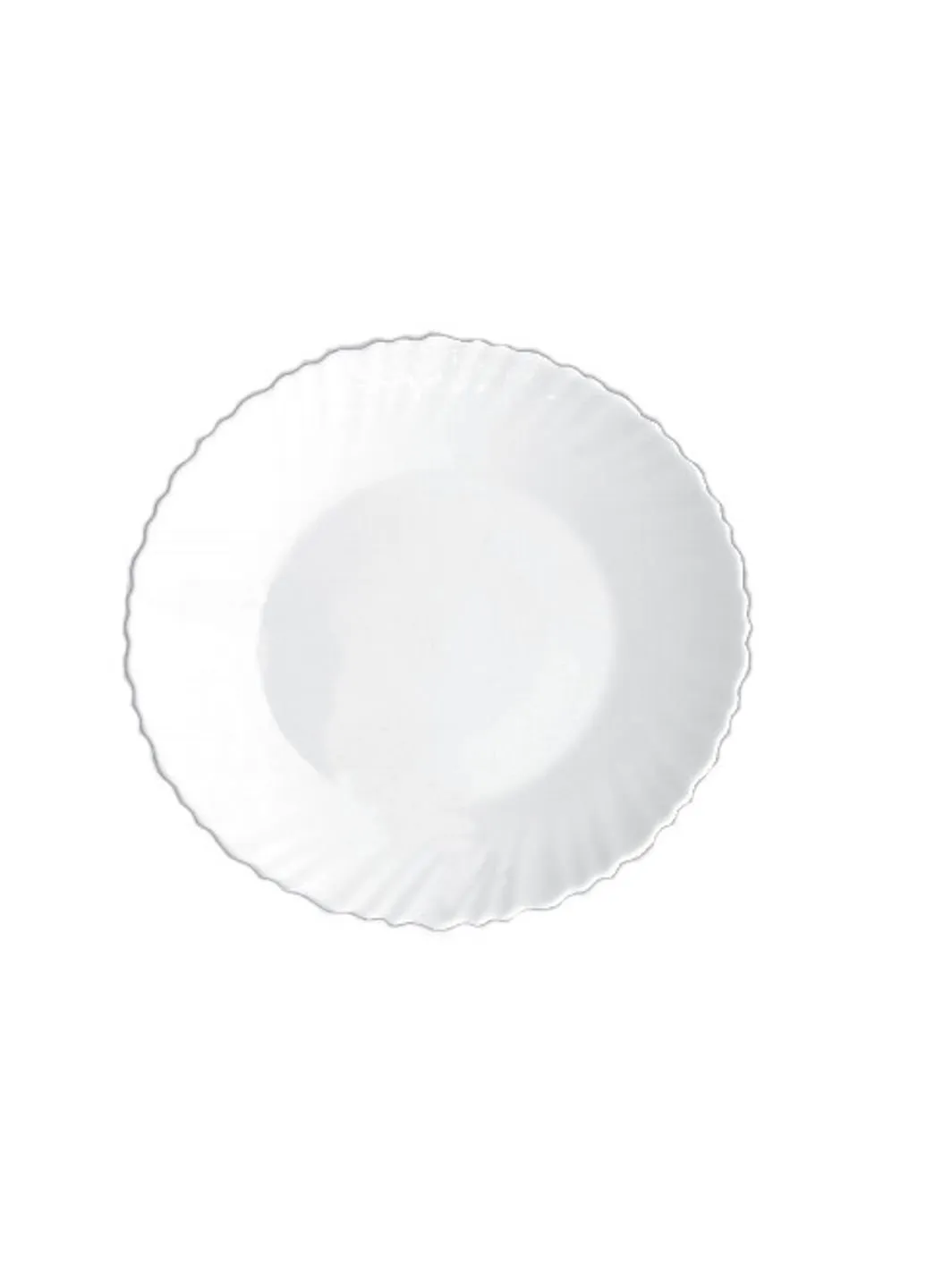 Тарелка обеденная Vittora Wave Blanco V-220W 22 см No Brand (253610164)