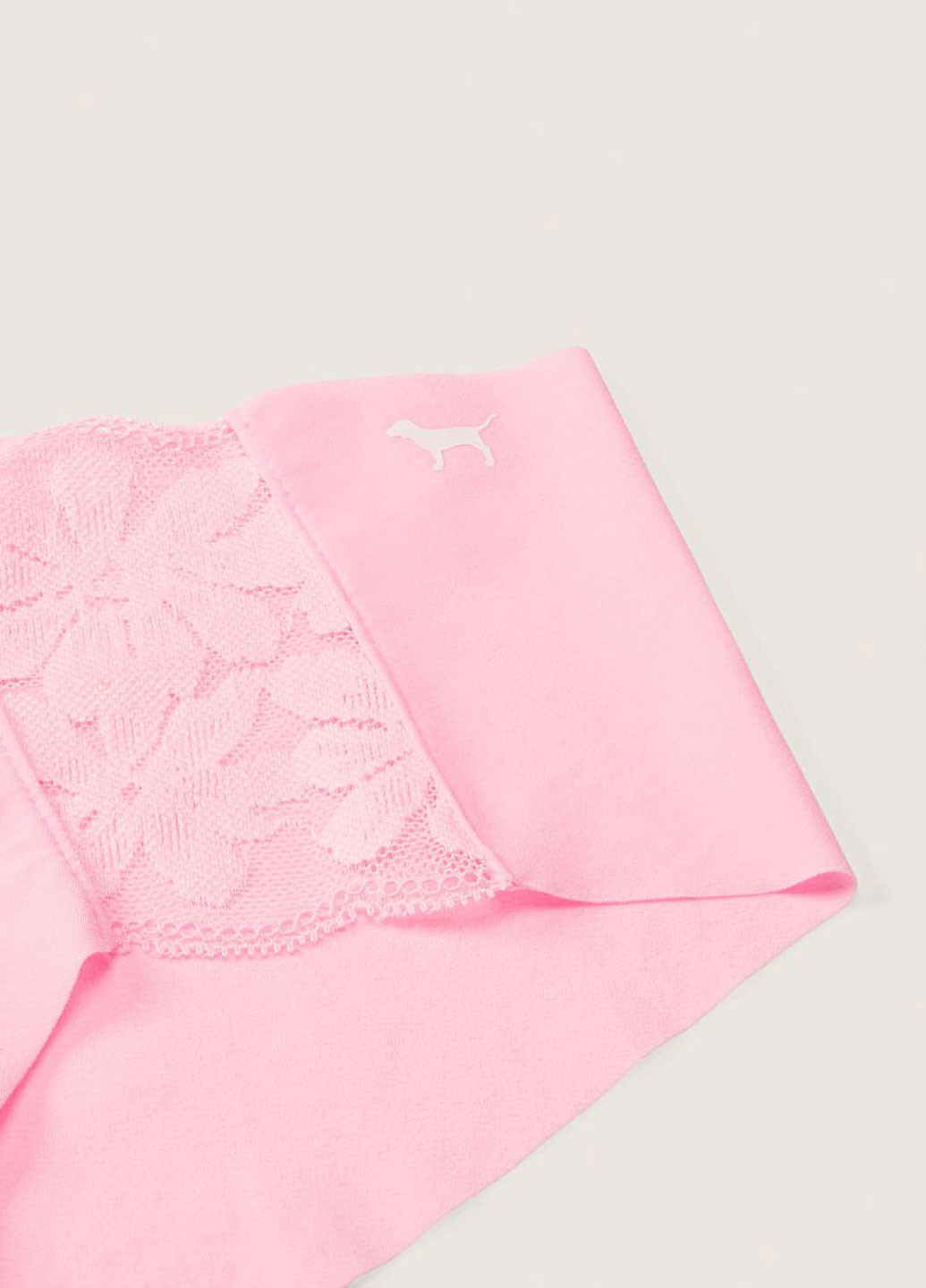 Трусики Victoria's Secret сліп однотонні світло-рожеві домашні поліамід