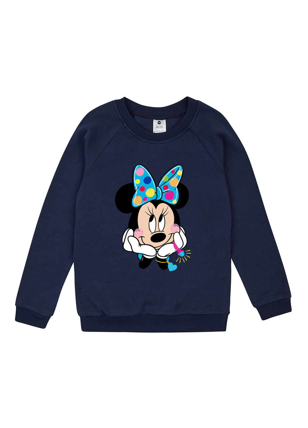 Garnamama свитшот персонажи темно-синий кэжуал хлопок, интерлок