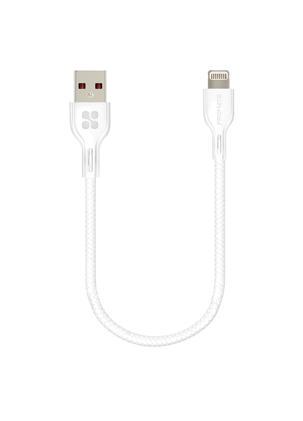 Кабель PowerBeam-25I USB-Lightning 0.25 м White Promate powerbeam-25i.white (188706466)