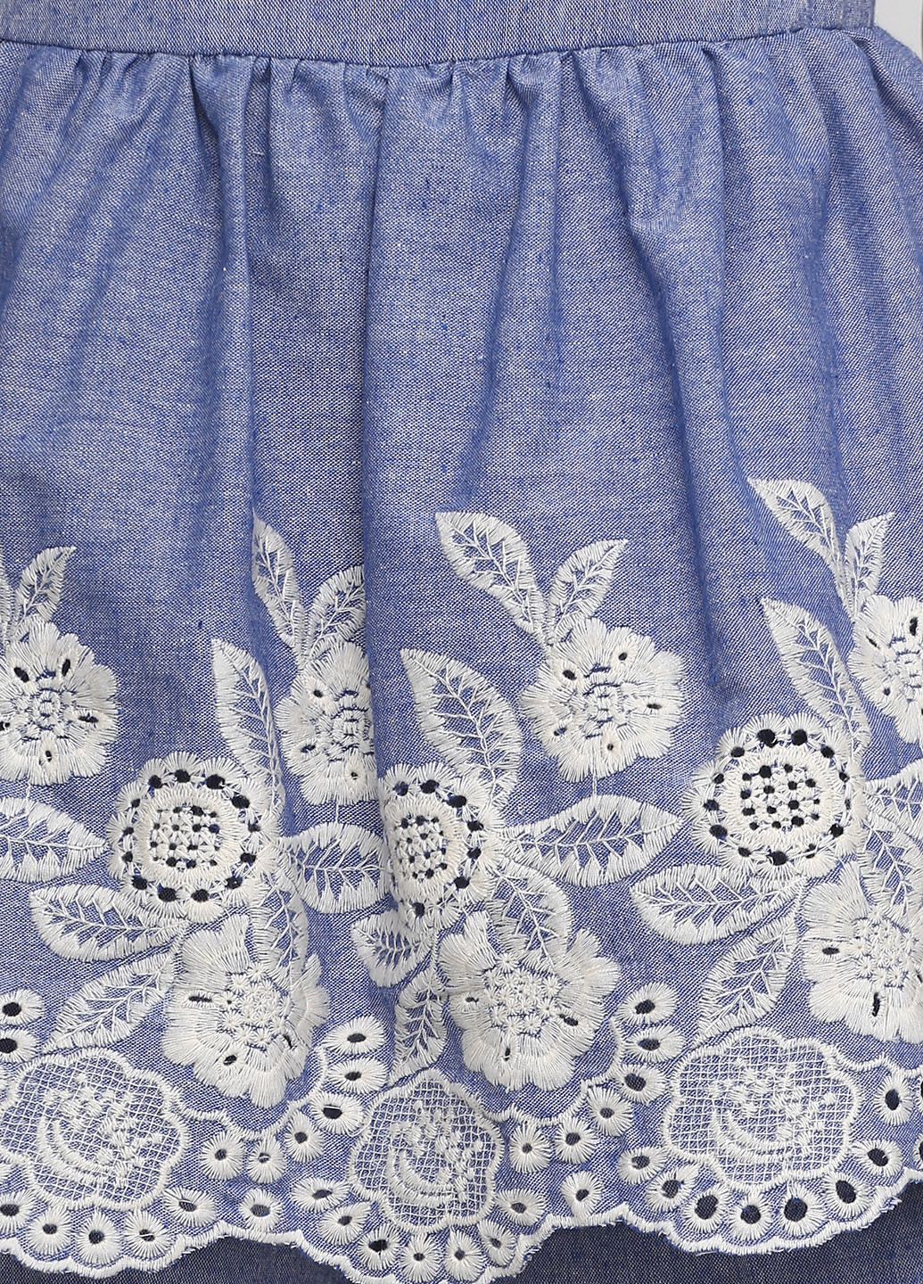 Комбинезон Zephyros комбинезон-шорты цветочный голубой кэжуал хлопок
