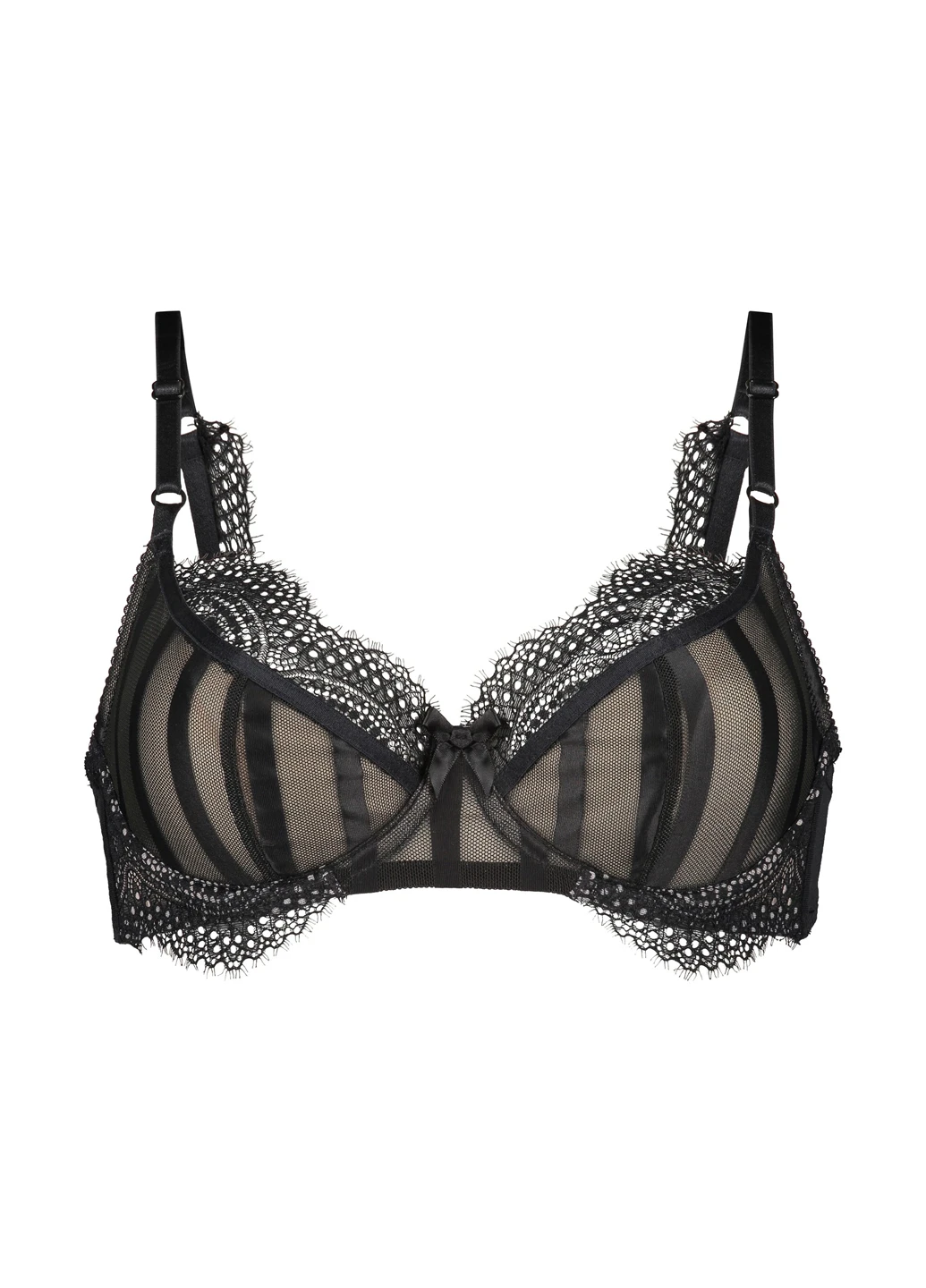 Чорний балконет бюстгальтер Hunkemoller з кісточками поліамід