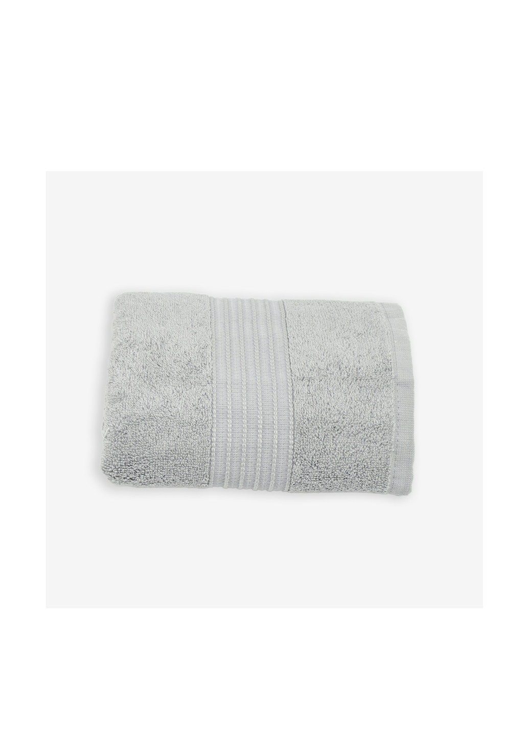 No Brand полотенце, 50х70 см однотонный светло-серый производство - Турция