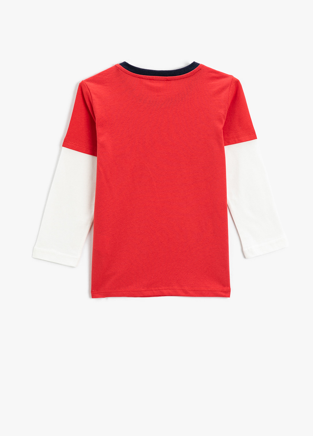 Красный демисезонный кэжуал лонгслив KOTON колор блок