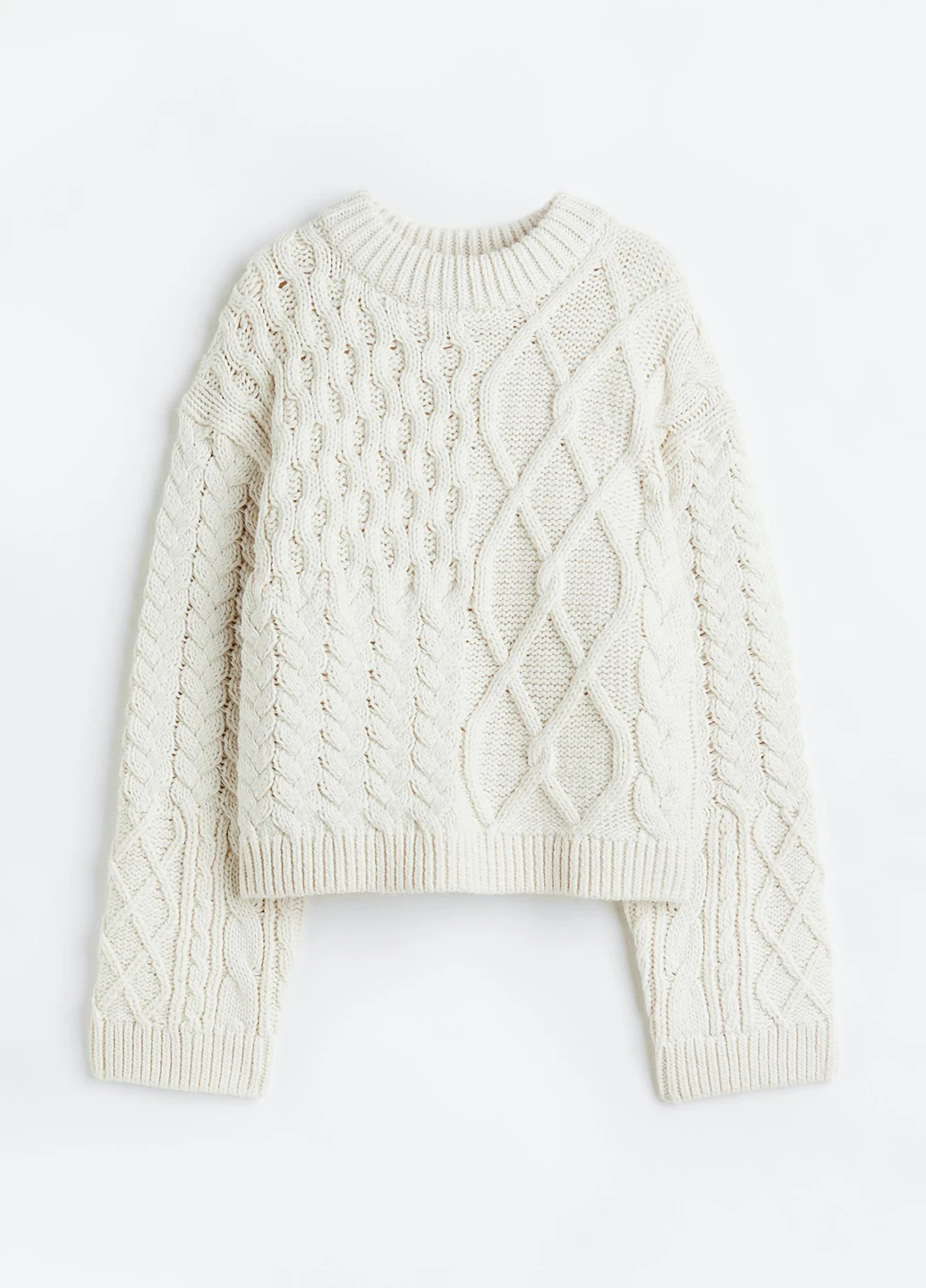 Молочний зимовий светр зимовий джемпер H&M