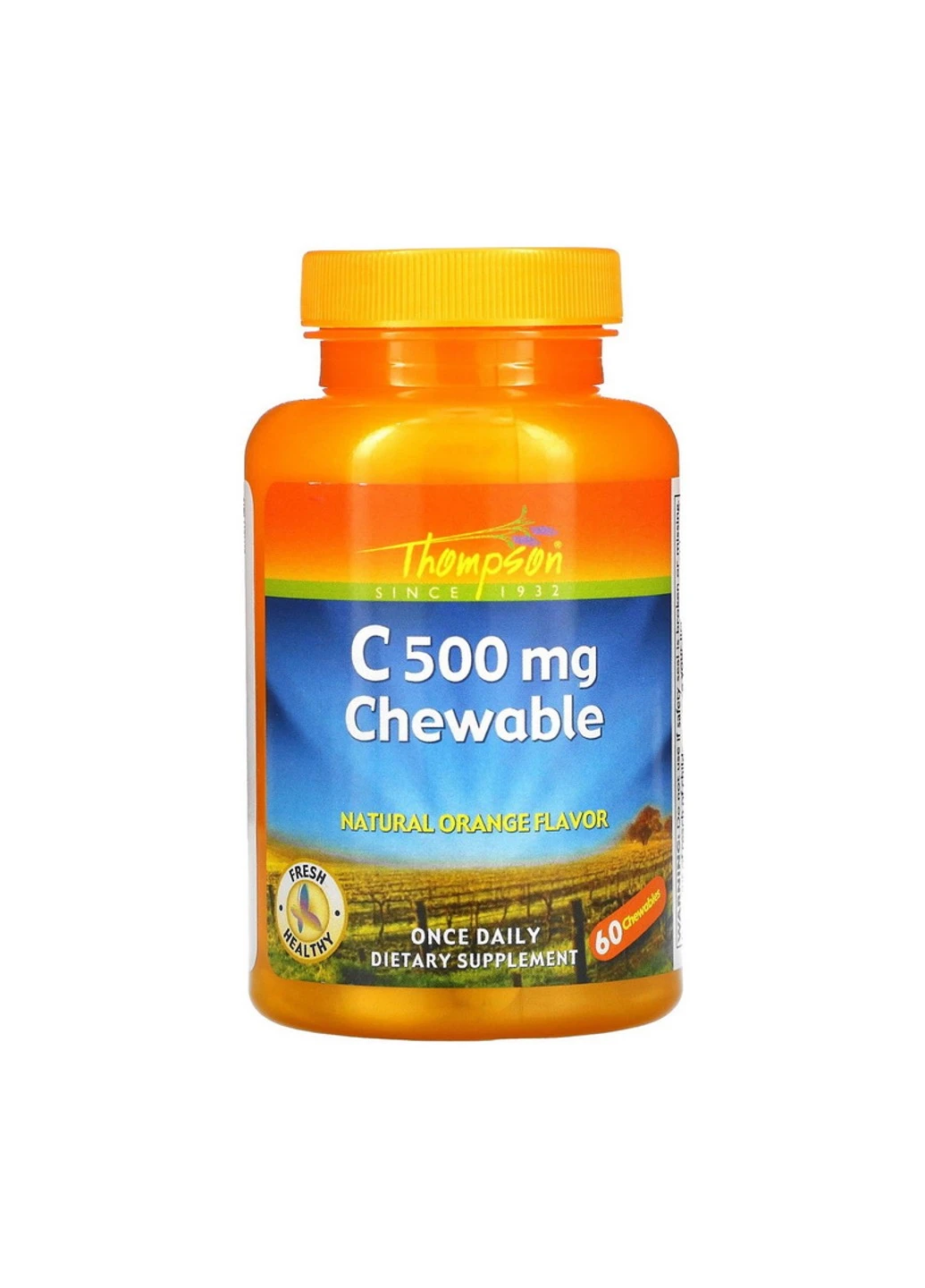 Вітамін C Vitamin C 500 mg Chewable 60 жуйок Thompson (255407763)