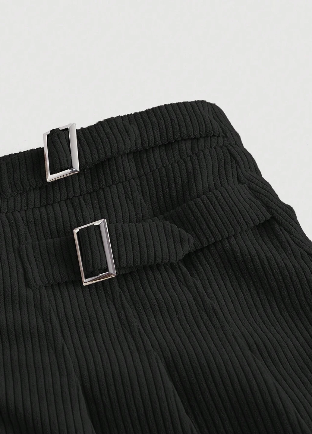 Черная кэжуал однотонная юбка SHEIN плиссе
