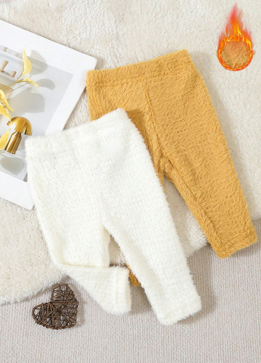 Комбинированные зимние леггинсы (2 шт.) SHEIN