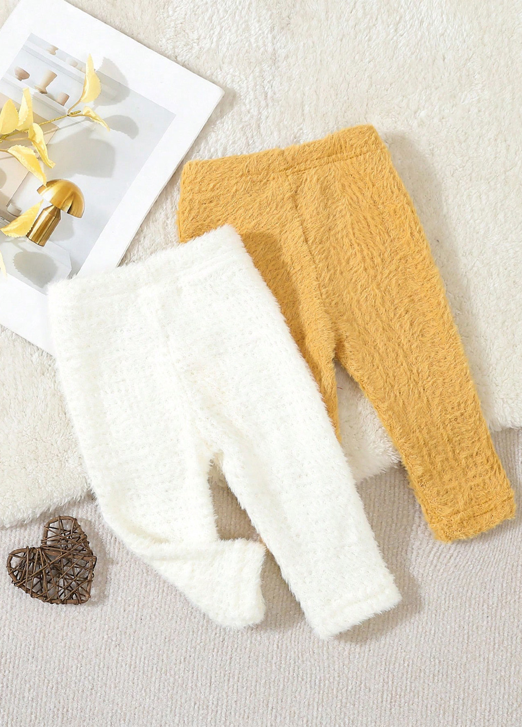 Комбинированные зимние леггинсы (2 шт.) SHEIN