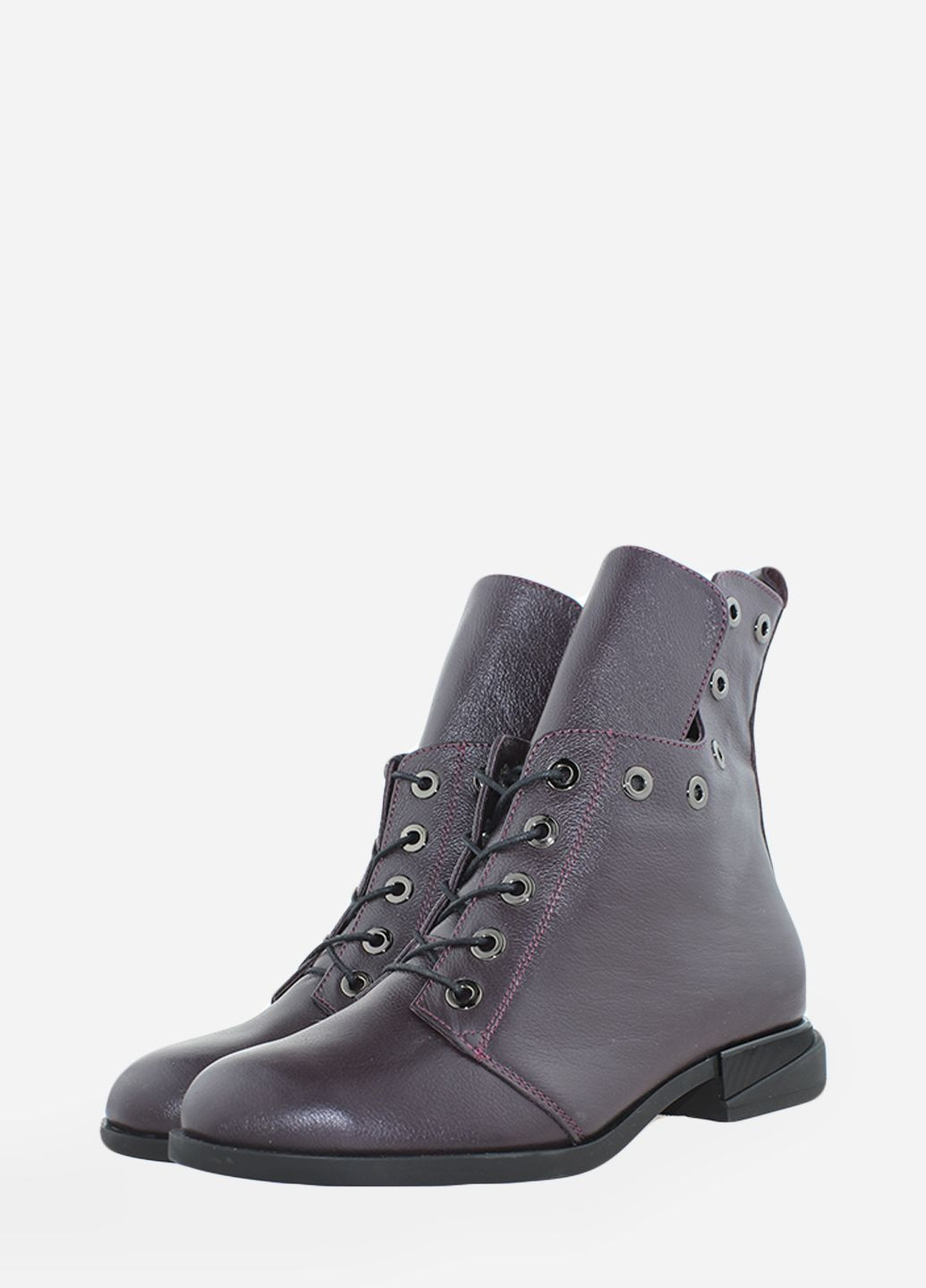 Осенние ботинки rk001 бордовый Kseniya