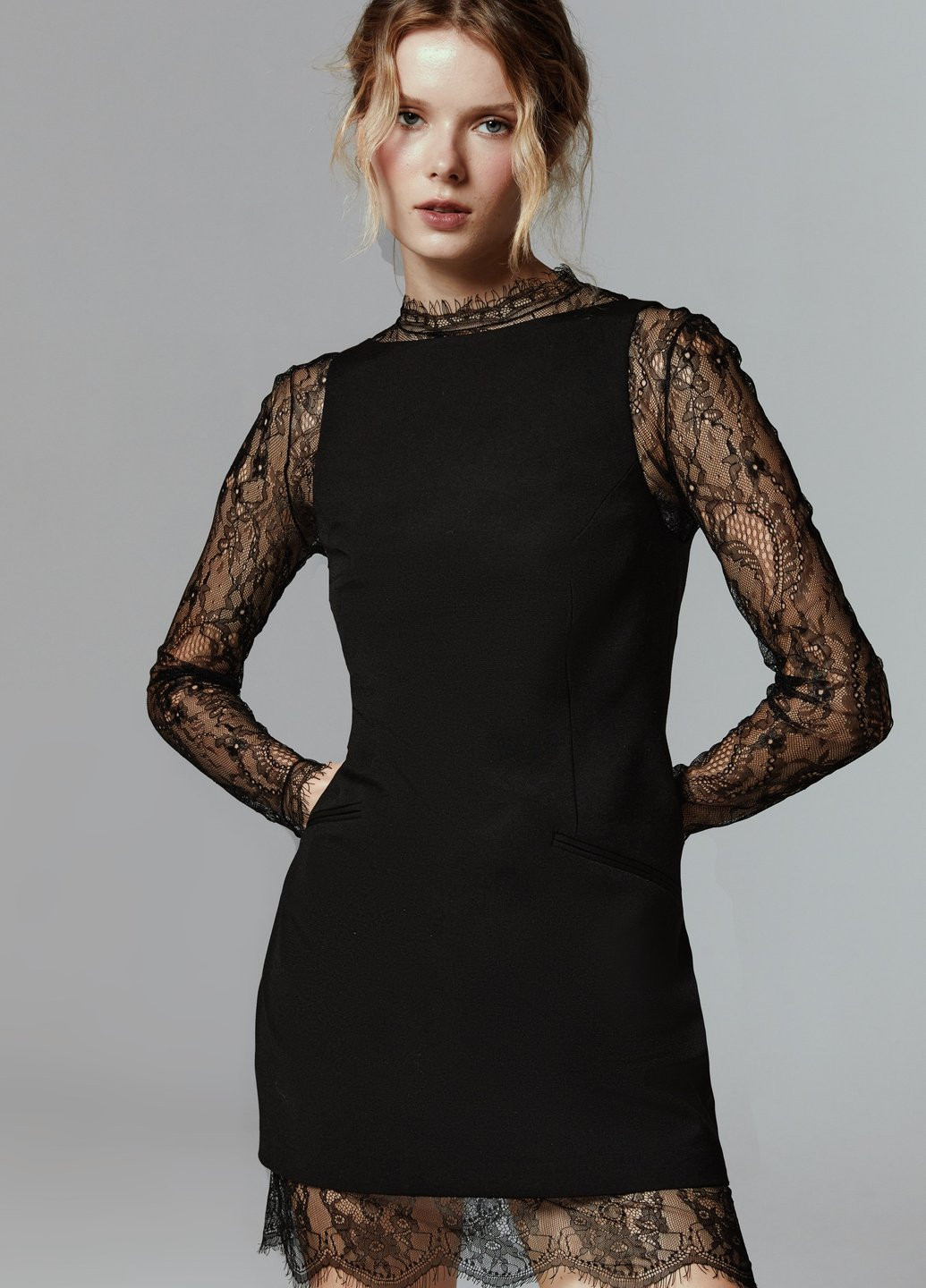 Чорна вечірня сукня (2 шт.) силуетна Gepur однотонна