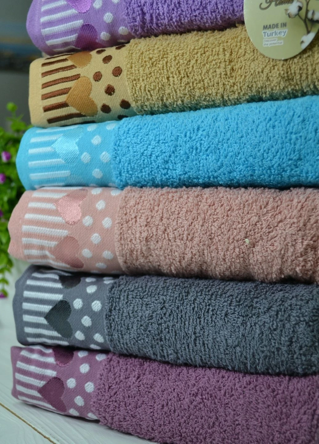 Рушник для обличчя, 50х90 см Ekin Home персиковий