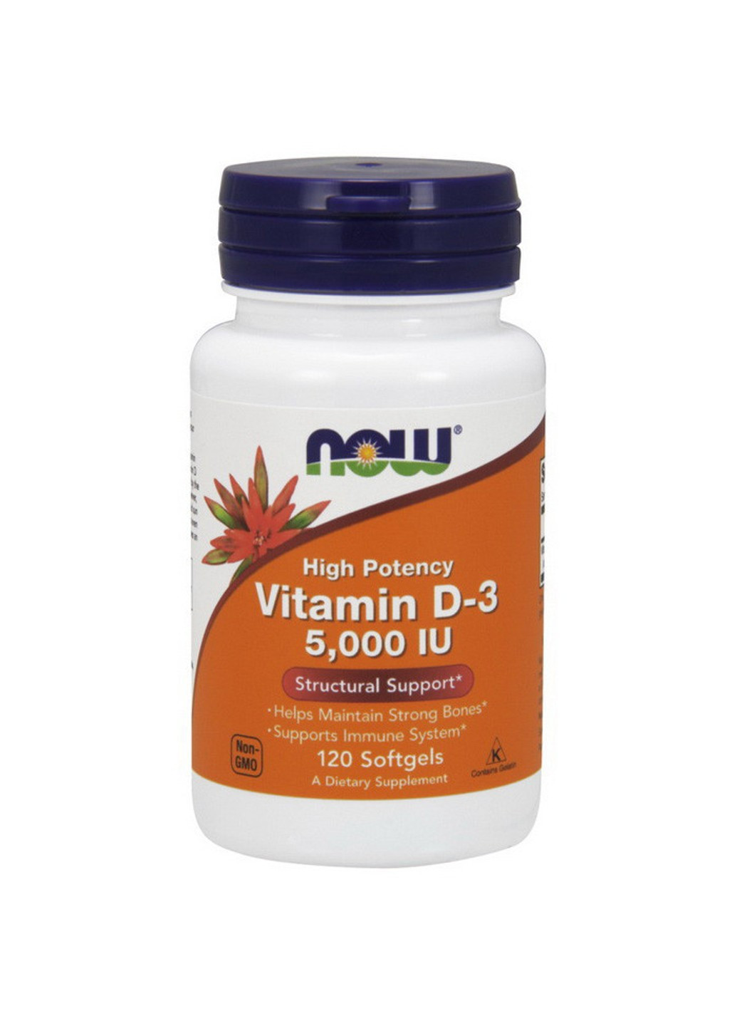 Вітамін Д Vitamin D 1000 IU 120 капсул Now Foods (255408019)
