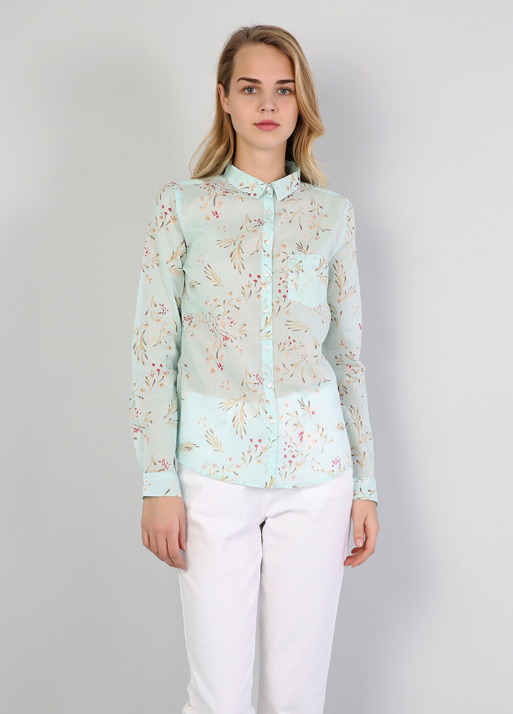 Мятная блуза Colin's