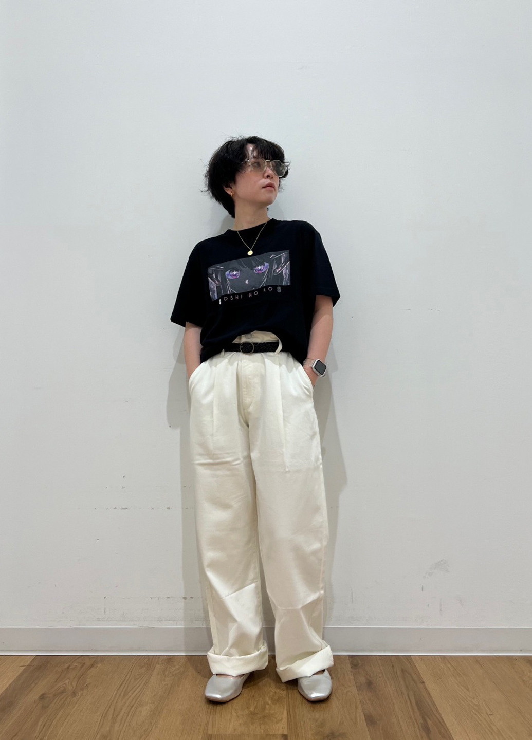 Чорна футболка Uniqlo