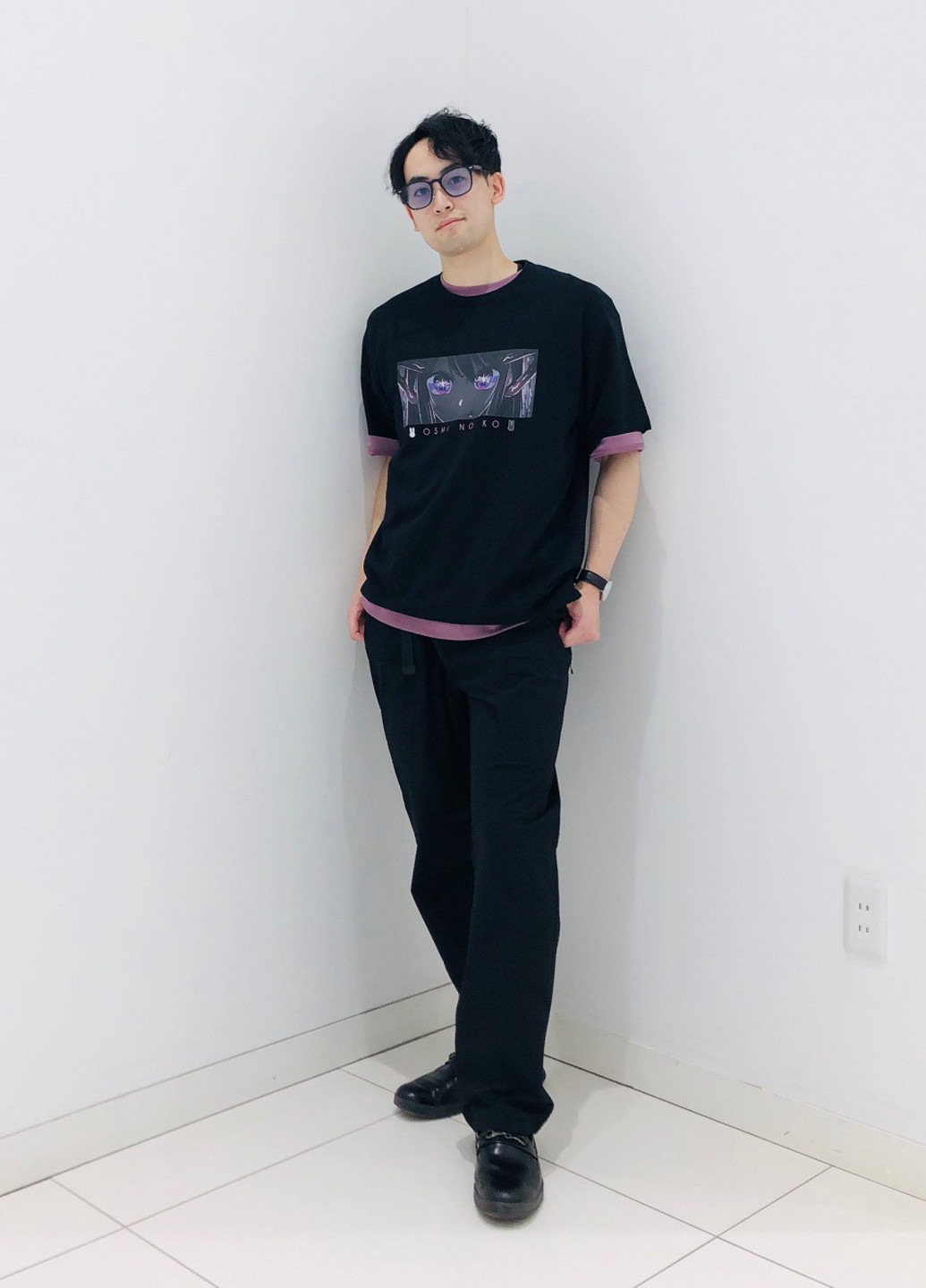 Чорна футболка Uniqlo