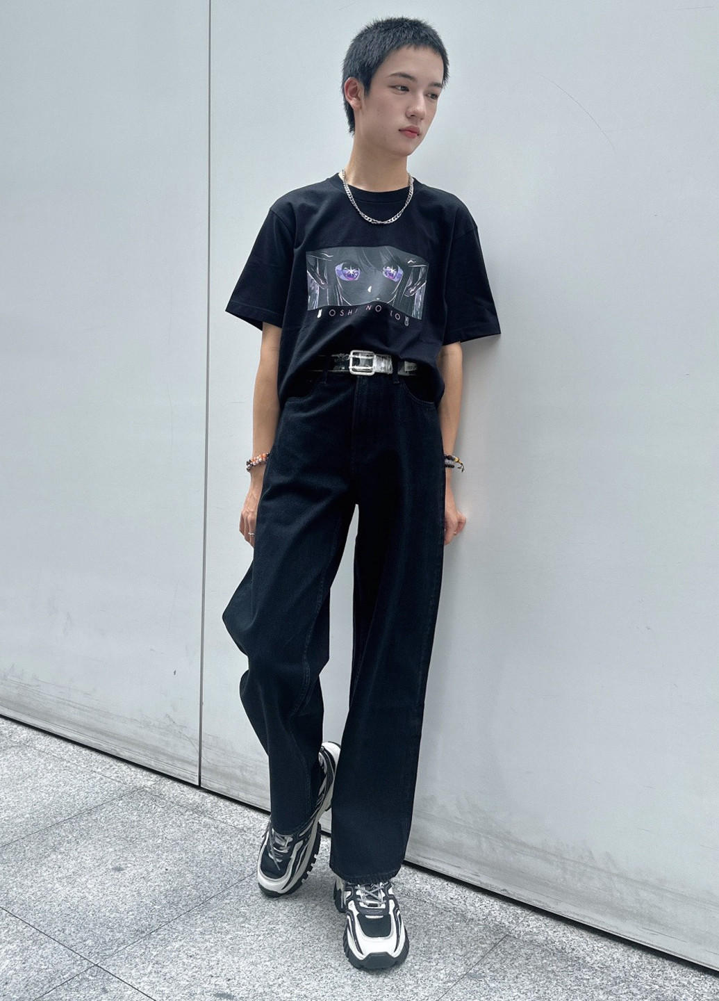 Чорна футболка Uniqlo