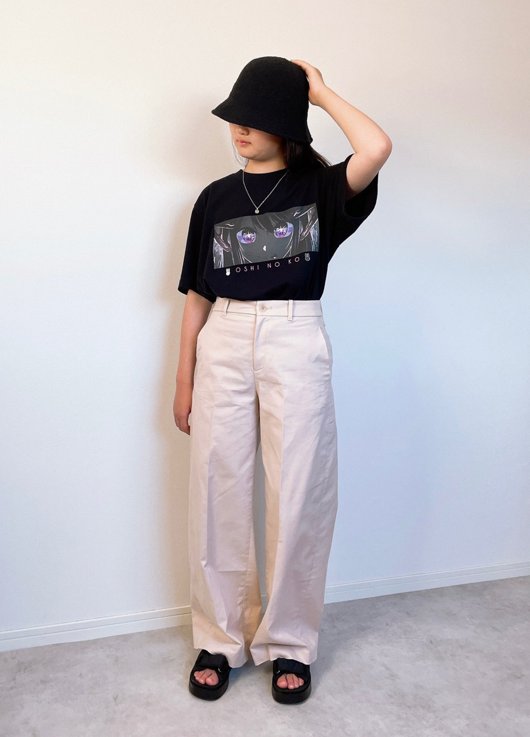 Чорна футболка Uniqlo