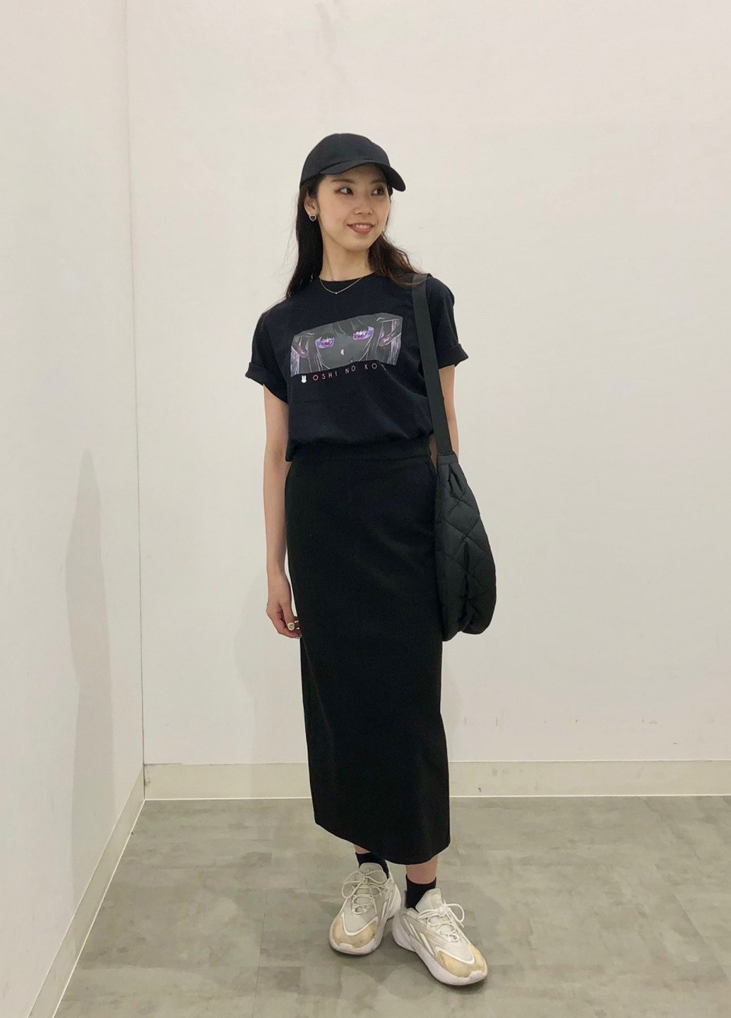 Чорна футболка Uniqlo