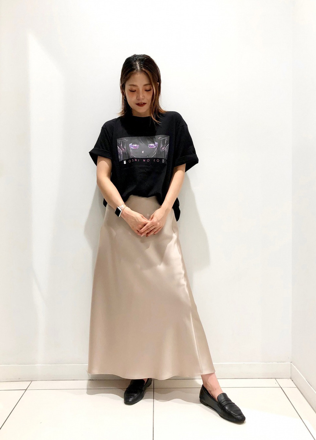 Чорна футболка Uniqlo