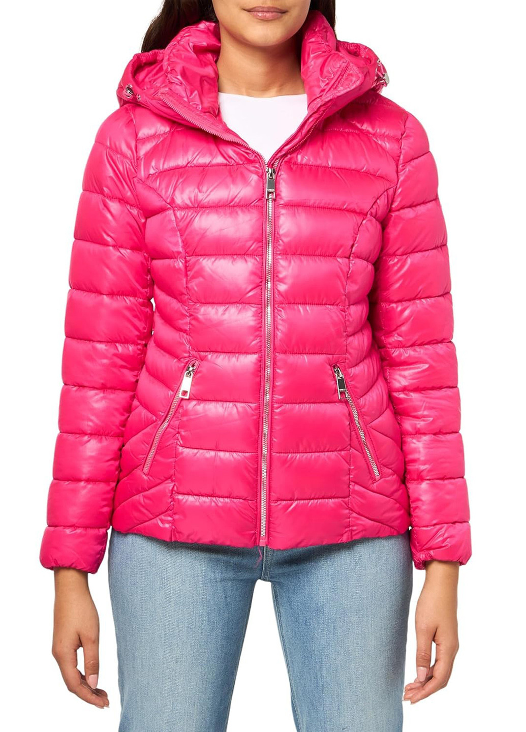 Малинова демісезонна куртка Guess