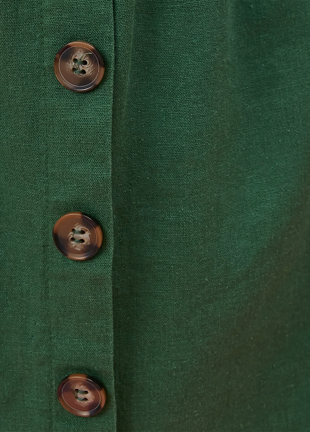 Темно-зеленая кэжуал однотонная юбка KOTON а-силуэта (трапеция)