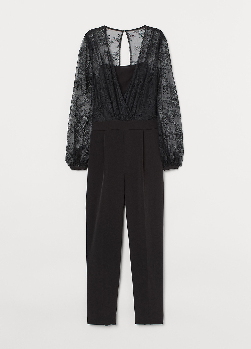 Комбинезон H&M комбинезон-брюки чёрный вечерний полиэстер