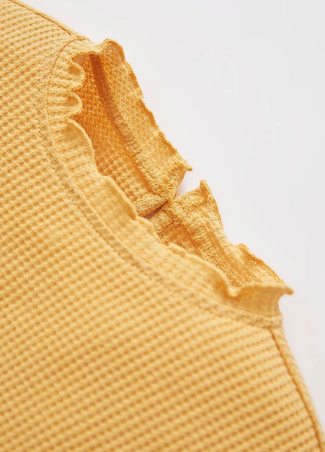 Желтая однотонная блузка DeFacto демисезонная