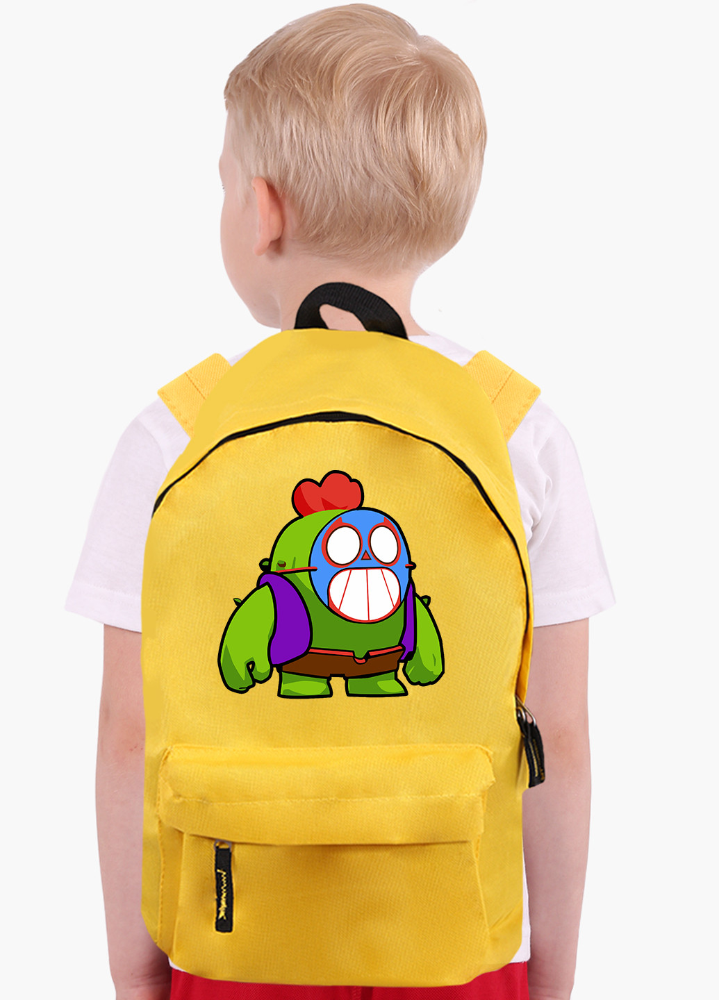 Детский рюкзак Спайк Бравл Старс значок Ель Прімо (Spike Brawl Stars with Pin El Primo) (9263-2600) MobiPrint (217075163)