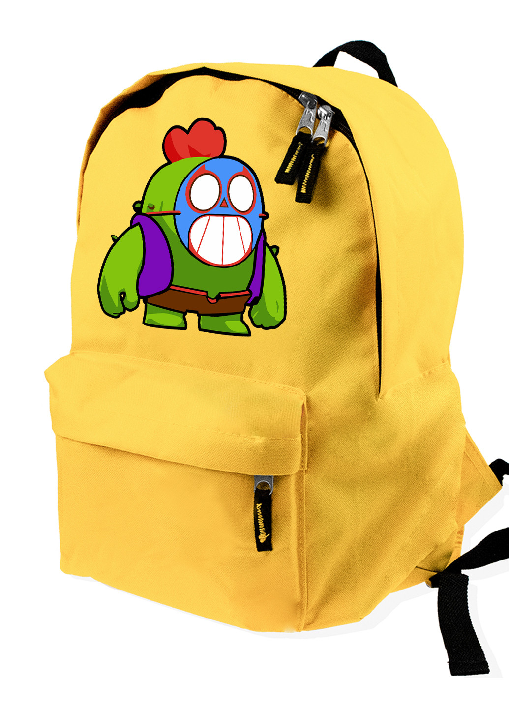 Детский рюкзак Спайк Бравл Старс значок Ель Прімо (Spike Brawl Stars with Pin El Primo) (9263-2600) MobiPrint (217075163)