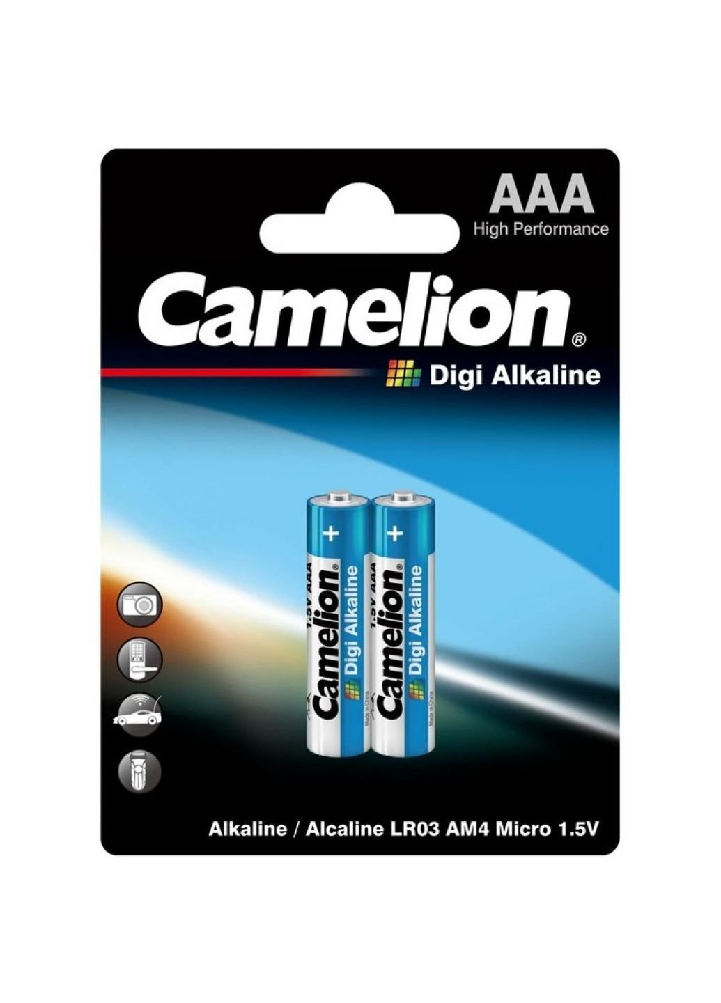AAA LR03 / 2BL Digi лужний батарея (LR03-BP2DG) Camelion (251411807)