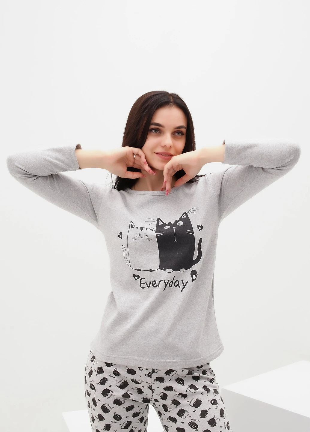 Серая всесезон пижама Dalmina