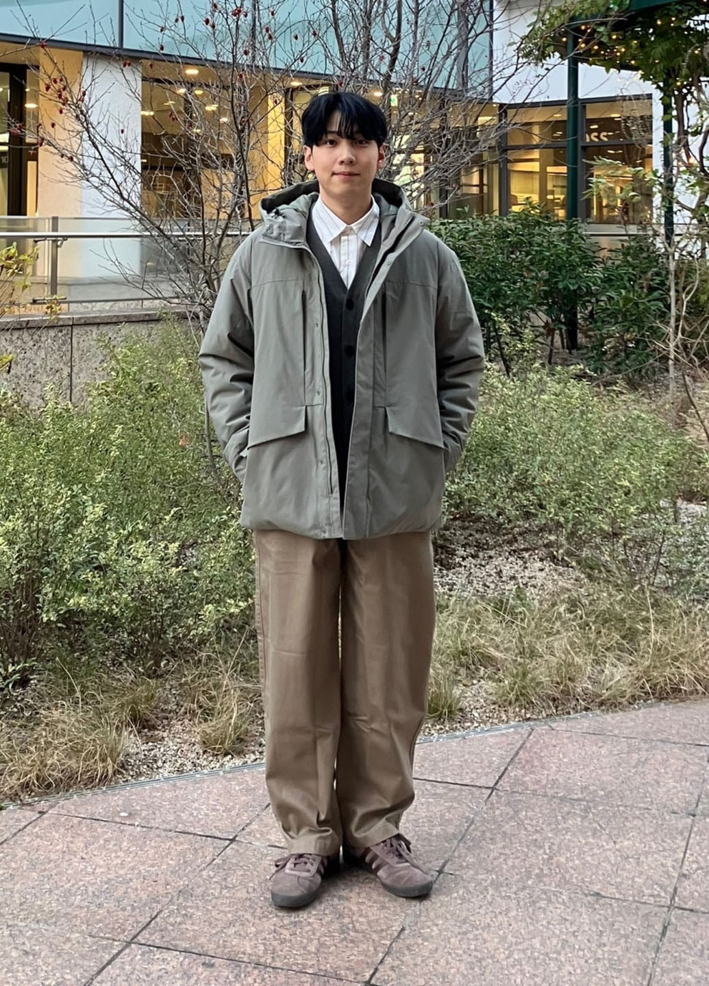 Зеленый демисезонный кардиган Uniqlo