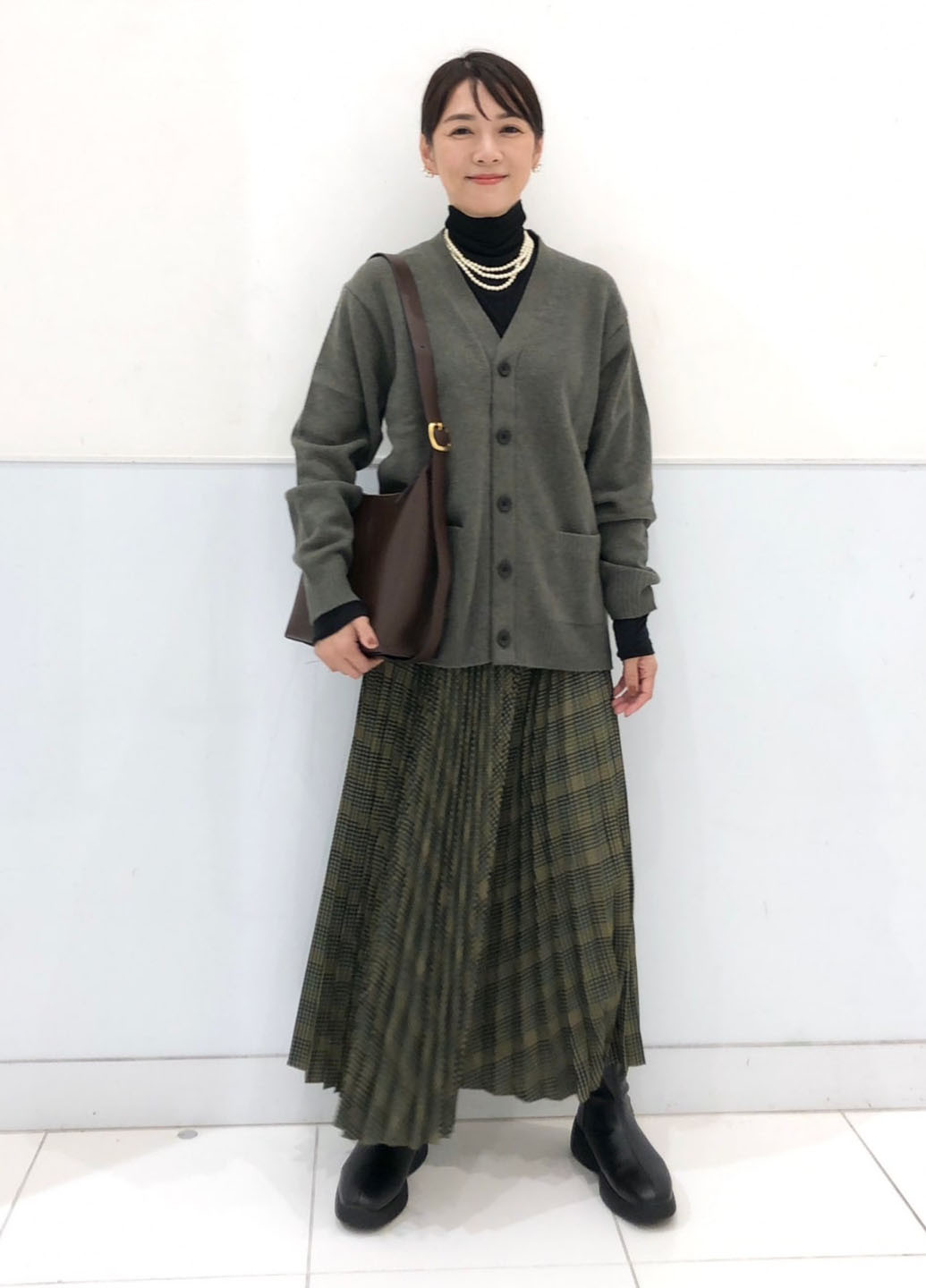 Зеленый демисезонный кардиган Uniqlo