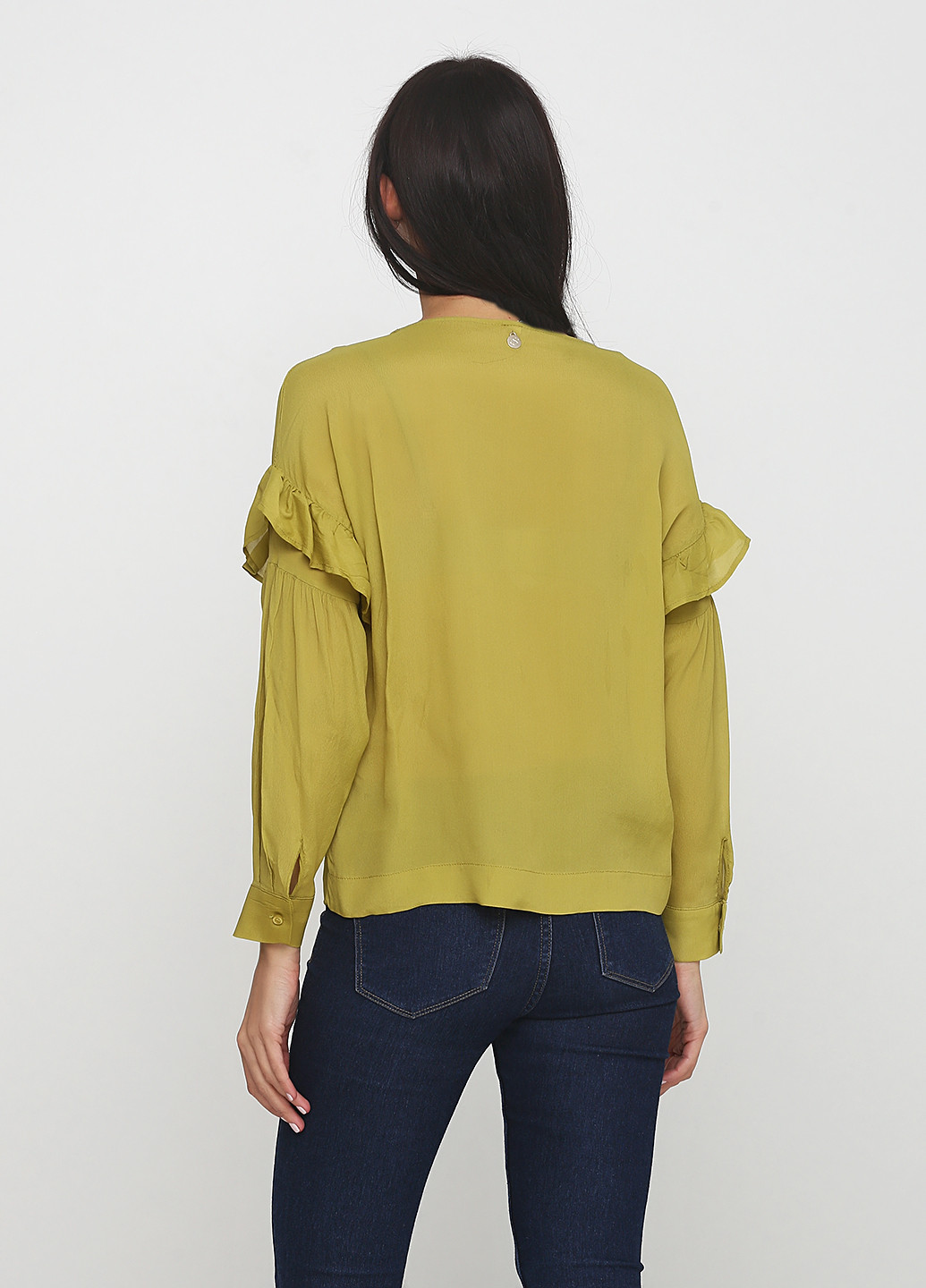 Оливковая демисезонная блуза Souvenir