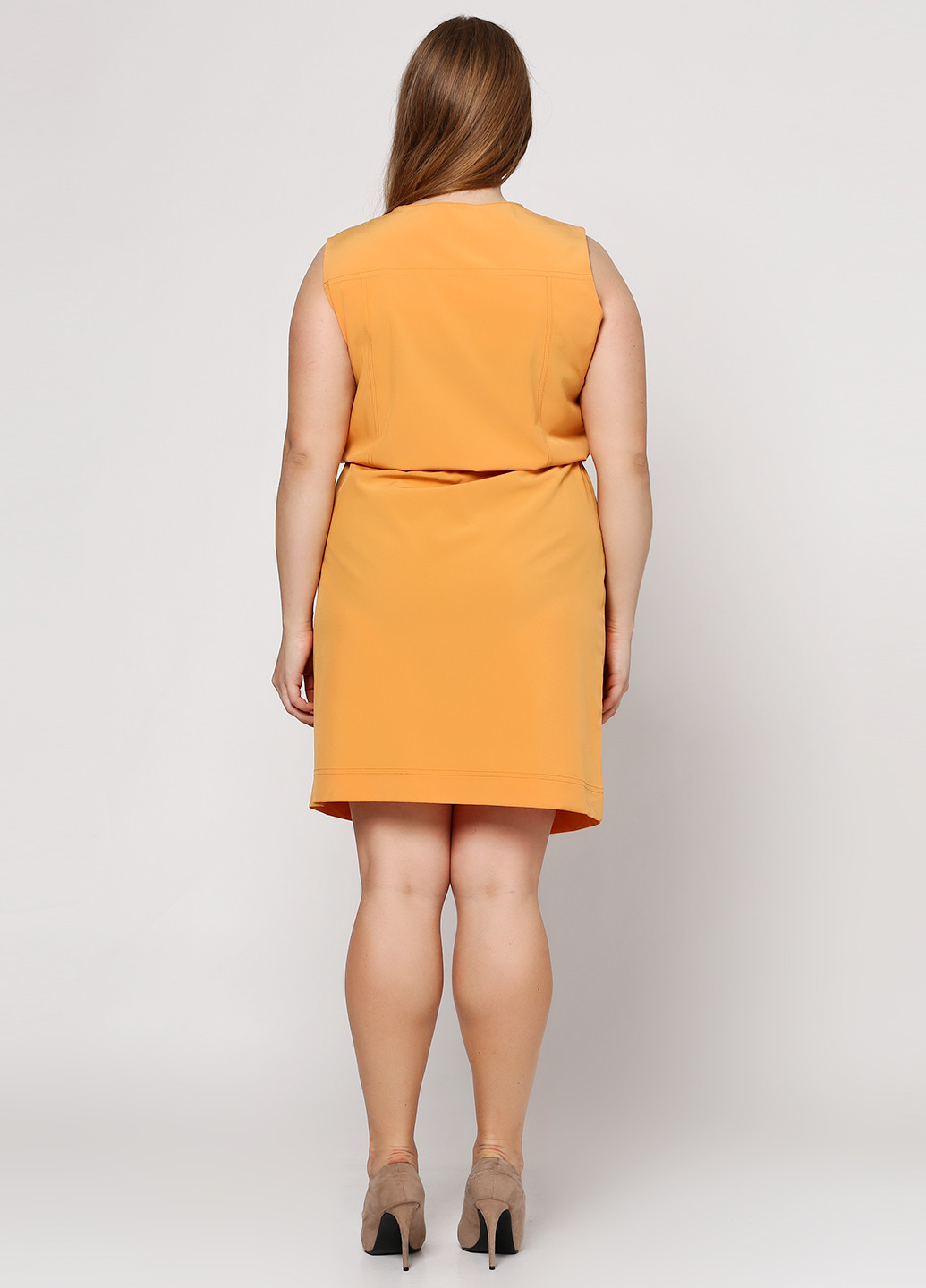 Оранжевое кэжуал платье Ut