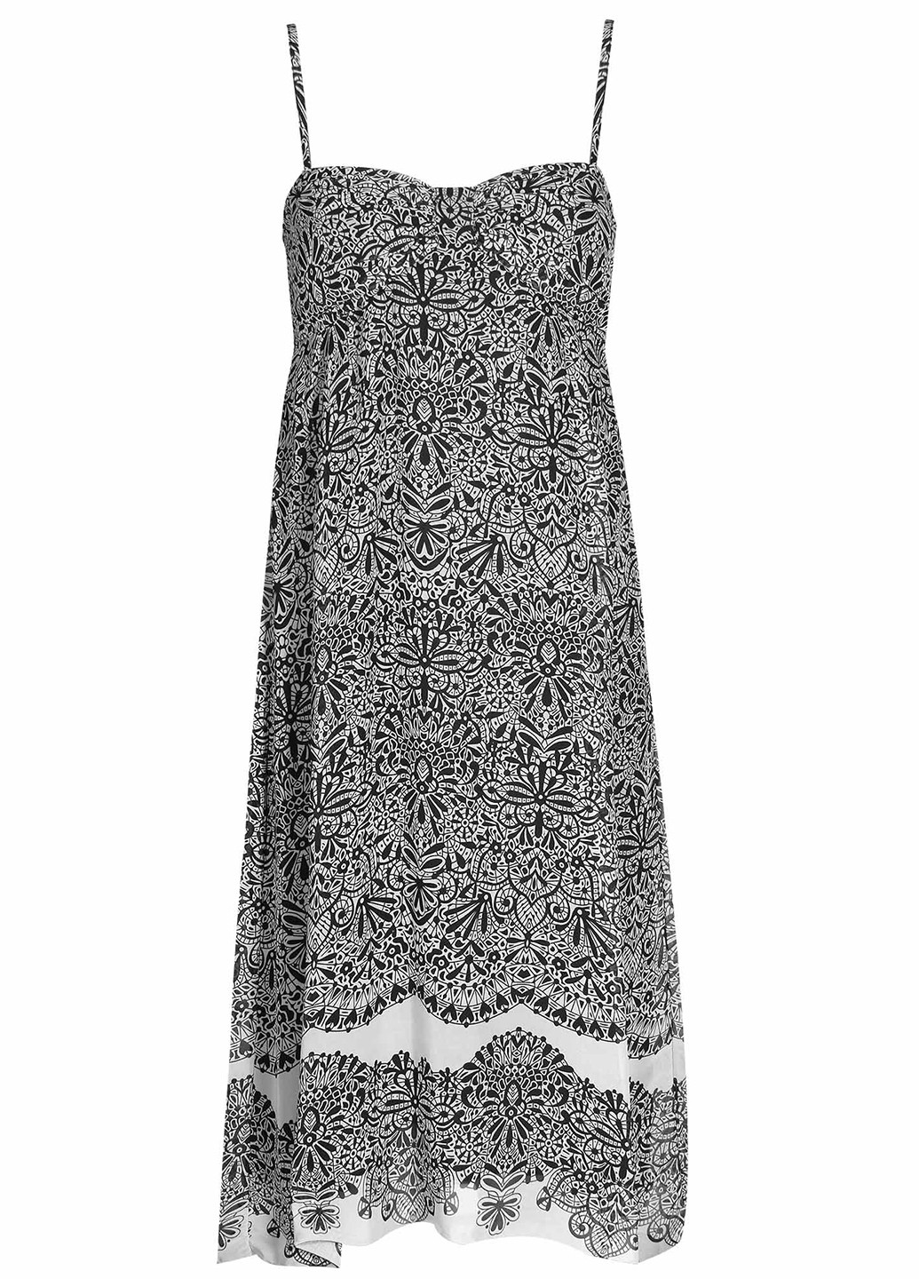 Комбинированное кэжуал платье а-силуэт Oodji