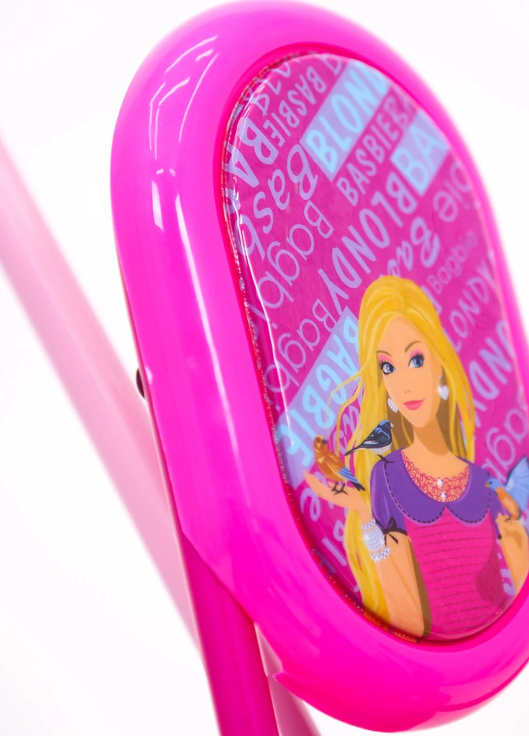 Детский розовый велосипед для девочки BARBIE 14 дюймов БАРБИ с родительской ручкой и корзинкой от 3 лет Sigma (251788289)