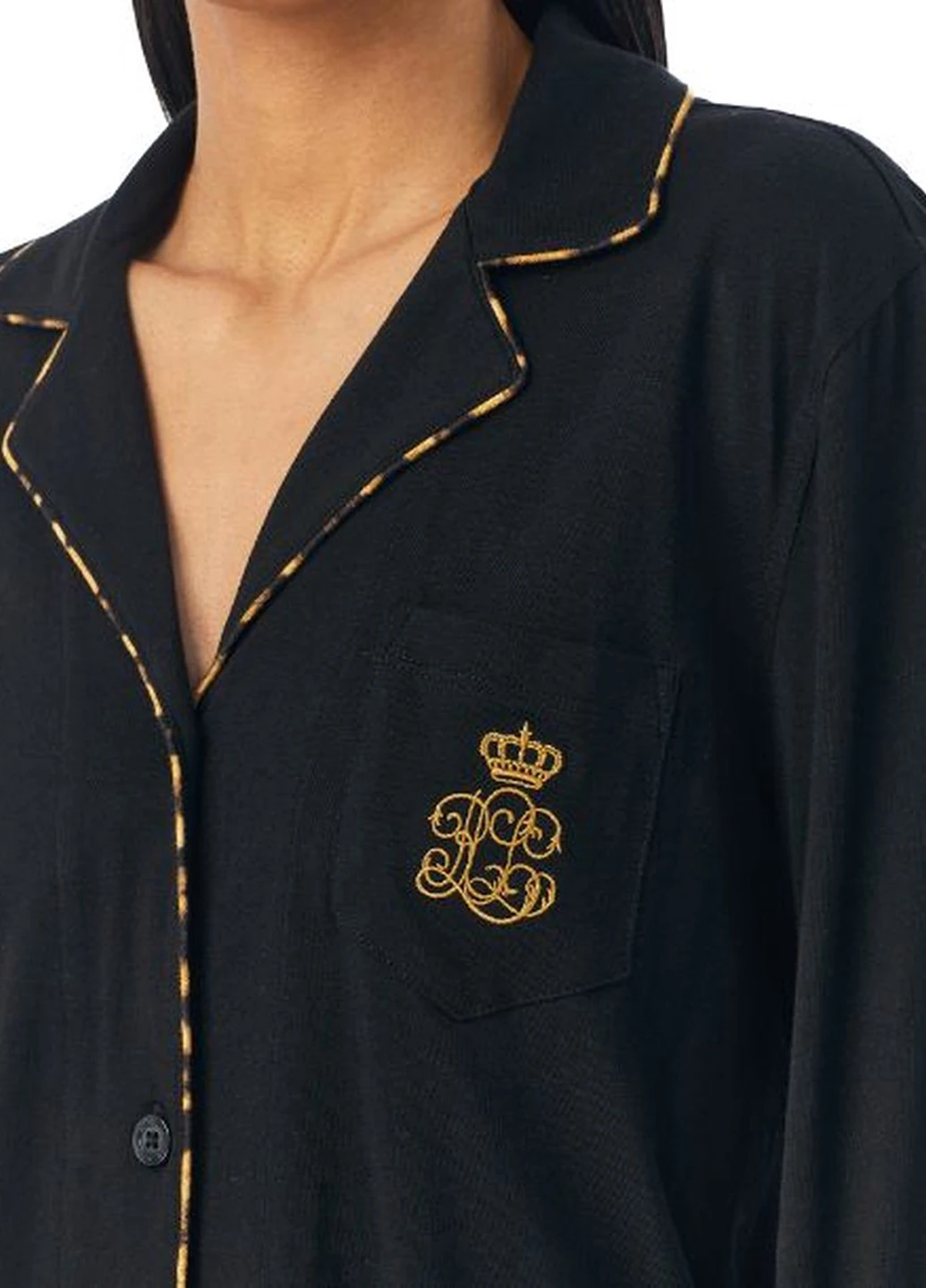 Чорна всесезон піжама (сорочка, штани) сорочка + брюки Ralph Lauren