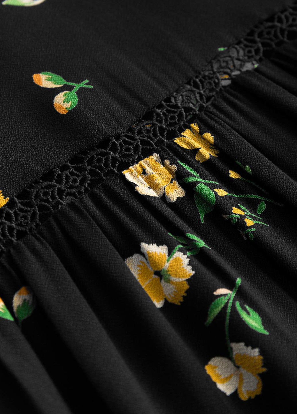 Черная демисезонная блуза с длинным рукавом Orsay
