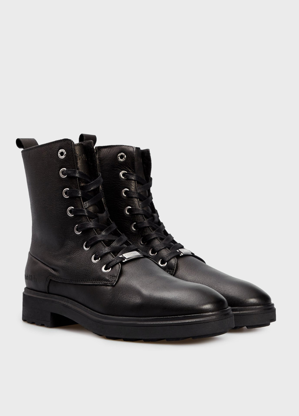 Осенние ботинки берцы Calvin Klein с тиснением