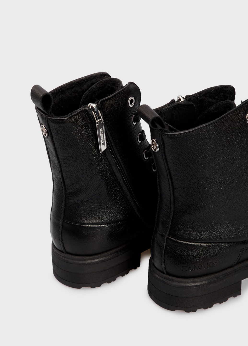 Осенние ботинки берцы Calvin Klein с тиснением