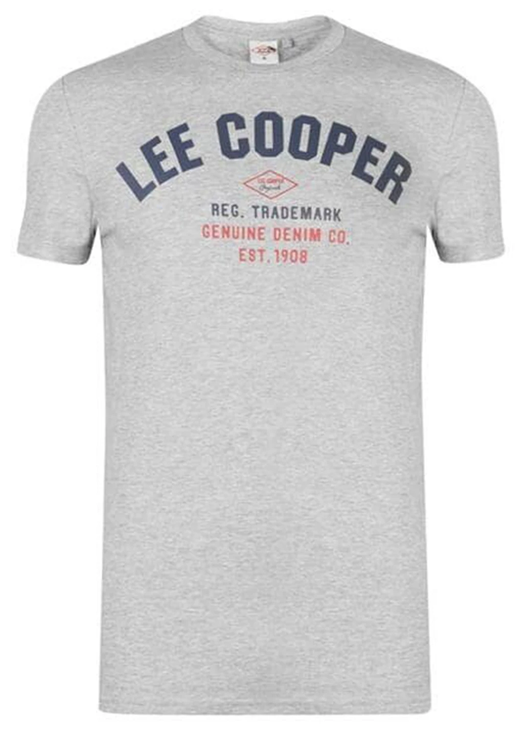 Светло-серая футболка Lee Cooper