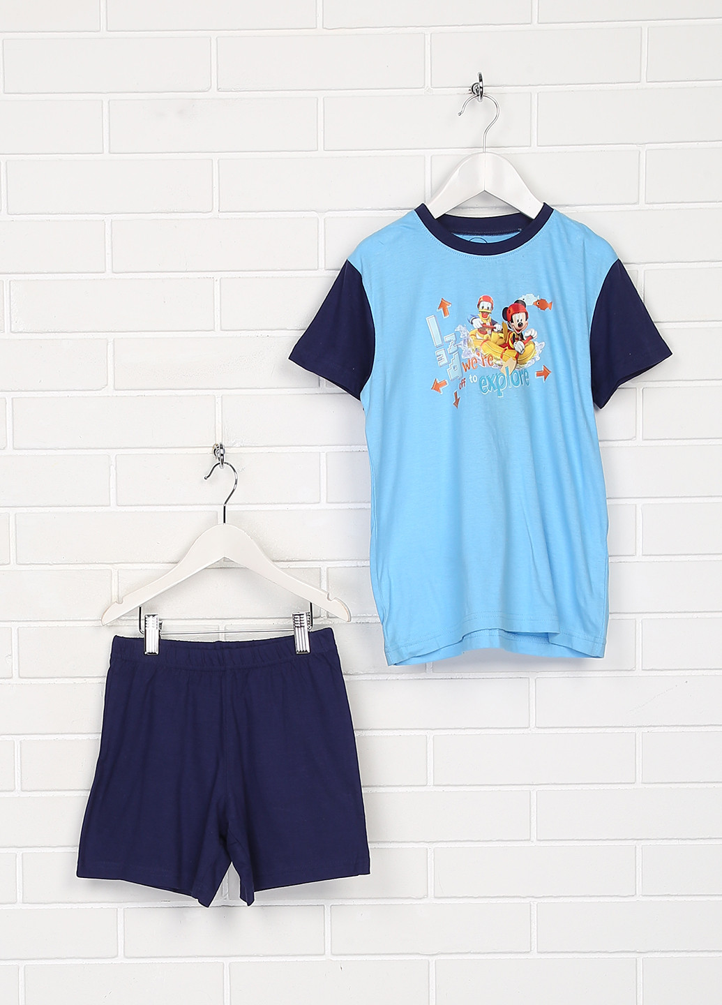 Синий летний комплект (футболка, шорты) Disney
